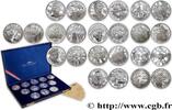 FRANCE Coffret Belle Épreuve Argent des douze monnaies de COMMEMORATIVE COINS MONNAIE DE PARIS n.d. (37,00mm, g, 6h) -