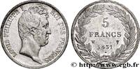 FRANCE 5 francs type Tiolier avec le I, tranche en creux LOUIS-PHILIPPE I Lille 1831 (37,36mm, 24,86g, 6h) -