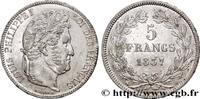 FRANCE 5 francs IIe type Domard LOUIS-PHILIPPE I Rouen 1837 (37,19mm, 25,08g, 6h) -