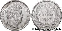 FRANCE 5 francs IIe type Domard LOUIS-PHILIPPE I Paris 1837 (37mm, 24,93g, 6h) -