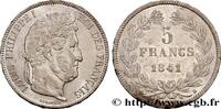 FRANCE 5 francs IIe type Domard LOUIS-PHILIPPE I Rouen 1841 (37mm, 24,90g, 6h) -