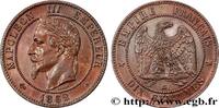 FRANCE Dix centimes Napoléon III, tête laurée SECOND EMPIRE Strasbourg 1862 (30mm, 9,97g, 6h) -
