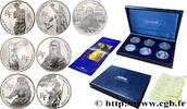 FRANCE Coffret des six 100 francs Belle Épreuve - Bicente COMMEMORATIVE COINS MONNAIE DE PARIS Pessac 1993 (37mm, 22,2g, 6h) -