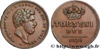 ITALY - KINGDOM OF THE TWO SICILIES - FERDINAND II 2 Tornesi ITALY - KINGDOM OF THE TWO SICILIES - FERDINAND II 1839 (24mm, 6,13g, 6h) -