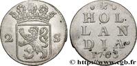 NETHERLANDS - UNITED PROVINCES 2 Stuivers Hollande : armes couronnée NETHERLANDS - UNITED PROVINCES 1763 (20mm, 1,53g, 12h) -