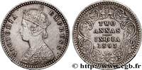 BRITISH INDIA 2 Annas Victoria BRITISH INDIA Bombay 1893 (15,3mm, 1,46g, 12h) -