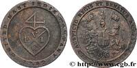 1/2 Dub (1/96 Rupee) BRITISH INDIA - EAST INDIA COMPANY – MADRAS PRESIDENCY Soho 1797 (24,5mm, 6,46g, 6h) XF
