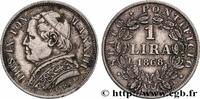 ITALY - PAPAL STATES - PIUS IX (Giovanni Maria Mas 1 Lire an XXIII ITALY - PAPAL STATES - PIUS IX (Giovanni Maria Mastai Ferretti) Rome 1868 (24mm, 5,00g, 6h) -