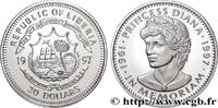 LIBERIA 20 Dollars Proof armes / Princesse Diana LIBERIA 1997 (38,6mm, 31,36g, 12h) -