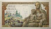 FRANCE 1000 Francs DÉESSE DÉMÉTER FRANCE 1000 Francs DÉESSE DÉMÉTER 1943 VF+ -