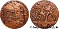 FRANCE Médaille, Union départementale des sapeurs-pompier SAPEURS-POMPIERS Monnaie de Paris 1982 (67,5mm, 190,13g, 12h) -