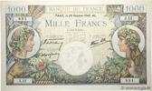 FRANCE 1000 Francs COMMERCE ET INDUSTRIE FRANCE 1000 Francs COMMERCE ET INDUSTRIE 1940 UNC- -