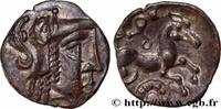 FRANCE Denier à la tête casquée à droite GALLIA - AULERCI CENOMANI (Area of Le Mans) Le Mans (72) c. 80-50 AC. (14mm, 1,00g, 2h) -