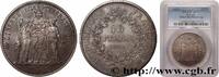 FRANCE Piéfort Argent de 10 francs Hercule PIEFORTS Pessac 1973 (37mm, 50g, 6h) -