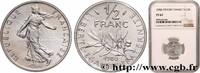FRANCE Piéfort Argent de 1/2 franc Semeuse PIEFORTS Pessac 1980 (19,5mm, 11g, 6h) -