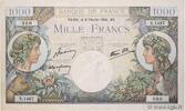 FRANCE 1000 Francs COMMERCE ET INDUSTRIE FRANCE 1000 Francs COMMERCE ET INDUSTRIE 1941 VF -