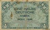 GERMAN FEDERAL REPUBLIC 1/2 Deutsche Mark GERMAN FEDERAL REPUBLIC 1/2 Deutsche Mark 1948 F -