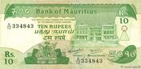 MAURITIUS 10 Rupees MAURITIUS 10 Rupees 1985 VF -