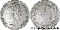 FRANCE 5 francs type Tiolier sans le I, tranche en creux LOUIS-PHILIPPE I Paris 1830 (37mm, 25g, 6h) -