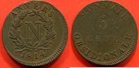 Französische Dezimalmünzen 5 CENTIMES SIEGE D'ANVERS NAPOLEON 1er 1814 POIDS 11.68g / N° CATALOGUE : G129d -
