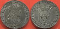 Französische Königliche Münzen LOUIS XIV 1643-1715 1/2 ÉCU A LA MÈCHE LONGUE ANNÉE 1657 D ATELIER LYON. POIDS 13.59g REFERENCE GADOURY 169 RARETÉ R2 ETAT SUPER -