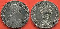 Französische Königliche Münzen LOUIS XIV 1643-1715 DEMI ÉCU A LA MÈCHE LONGUE MÉTAL ARGENT ANNÉE 1650 F ATELIER ANGERS POIDS 13.60 ÉTAT SUPERBE A SPLENDIDE / -