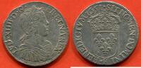 Französische Königliche Münzen 1/2 ECU LOUIS XIV 1643-1715 A LA MECHE LONGUE 1651 H ATELIER LA ROCHELLE POIDS 13.6g * / N° CATALOGUE : G169 -