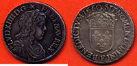 Französische Königliche Münzen DEMI-ECU LOUIS XIV 1643-1715 A LA MECHE LONGUE METAL ARGENT ANNEE 1660 F ATELIER ANGERS * / N° CATALOGUE : G169 -