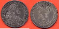 Französische Königliche Münzen DEMI-ECU LOUIS XIV 1643-1715 A LA CRAVATE 2e EMISSION METAL ARGENT ANNEE 1679 B ATELIER ROUEN * / N° CATALOGUE : G178 -