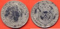 Französische Königliche Münzen LOUIS XIV 1643-1715 DEMI ÉCU AUX PALMES REFORMATION MÉTAL ARGENT ANNÉE 1693 E ATELIER TOURS ETAT TTB / N° CATALOGUE : G185 -