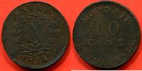 Französische Dezimalmünzen 10 CENTIMES SIEGE D'ANVERS NAPOLEON 1er 1814 POIDS 26.6g / N° CATALOGUE : G191c -