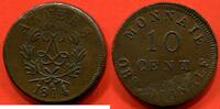 Französische Dezimalmünzen 10 CENTIMES SIEGE D'ANVERS LOUIS XVIII 1814 AVEC INITIALE R POIDS 27.84g / N° CATALOGUE : G193e -