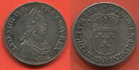 Französische Königliche Münzen 1715 ECU LOUIS XIV 1643- A LA MECHE COURTE 1643 A ATELIER PARIS ROSE MÉTAL ARGENT POIDS 27.15g RARE R2 PATINE DE MEDAILLIER / N° CATALOG -