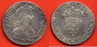 Französische Königliche Münzen ECU LOUIS XIV 1643-1715 ECU A LA MECHE LONGUE VARIETE NA REX METAL ARGENT ANNEE 1650 K ATELIER BORDEAUX * / N° CATALOGUE : G202 -
