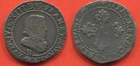 Französische Königliche Münzen DEMI FRANC LOUIS XIII 1610-1643 EN ARGENT TÊTE NUE AU COL FRAISE 1615 B ATELIER ROUEN AVEC GRÈNETIS A L’INTÉRIEUR POIDS 7.03g ÉTAT TTB TR -