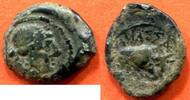 Antike Münzen BRONZE MARSEILLE AU TAUREAU A/ TÊTE A DROITE R/ TAUREAU MASSA POIDS 2.17g * -