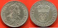 Französische Königliche Münzen 60 SOLS LOUIS XIII 1610-1643 ÉCU DE DEUXIÈME POINÇON DE WARIN 1643 A ROSE ATELIER PARIS POIDS 27.36g ÉTAT SUPERBE A FLEUR DE COIN FRAP -