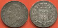 Französische Dezimalmünzen 5 FRANCS LOUIS XVIII AU BUSTE NU 1824 M ATELIER TOULOUSE ÉTAT SUPERBE / N° CATALOGUE : G614 -