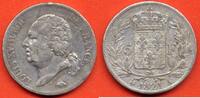 Französische Dezimalmünzen 5 FRANCS LOUIS XVIII BUSTE NU ANNEE 1821 A ATELIER PARIS METAL ARGENT * / N° CATALOGUE : G614 -