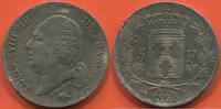Französische Dezimalmünzen 5 FRANCS LOUIS XVIII BUSTE NU ANNÉE 1823 B ATELIER ROUEN RARE SEULEMENT 393436 EXEMPLAIRES FRAPPES MÉTAL ARGENT ÉTAT TTB/SUP / N° CATALO -