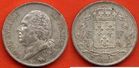 Französische Dezimalmünzen 5 FRANCS LOUIS XVIII BUSTE NU ANNEE 1822 A ATELIER PARIS POIDS 25g * / N° CATALOGUE : G614 -