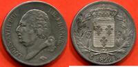 Französische Dezimalmünzen 5 FRANCS LOUIS XVIII BUSTE NU ANNEE 1822 A ATELIER PARIS POIDS 24.86g / N° CATALOGUE : G614 -