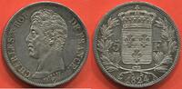 Französische Dezimalmünzen 5 FRANCS CHARLES X 1824-1830 CHARLES X 1er TYPE 1824 A ATELIER PARIS POIDS 25g ÉTAT SPLENDIDE MAGNIFIQUE MONNAIE AVEC UN COUP A 6H A L' -