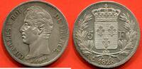 Französische Dezimalmünzen 5 FRANCS CHARLES X SECOND TYPE 1828 A ATELIER PARIS POIDS 24.91g / N° CATALOGUE : G644 -