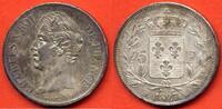 Französische Dezimalmünzen 5 FRANCS CHARLES X 2eme TYPE A L'EFFIGIE MODIFIEE ANNEE 1827 W ATELIER LILLE METAL ARGENT * / N° CATALOGUE : G644 -