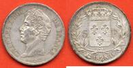 Französische Dezimalmünzen 5 FRANCS CHARLES X 2eme TYPE A L'EFFIGIE MODIFIEE ANNEE 1828 D ATELIER LYON METAL ARGENT * / N° CATALOGUE : G644 -
