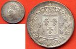 Französische Dezimalmünzen 5 FRANCS CHARLES X 2eme TYPE A L'EFFIGIE MODIFIEE ANNEE 1829 D ATELIER LYON METAL ARGENT * / N° CATALOGUE : G644 -