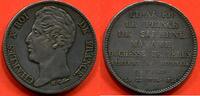 Französische Dezimalmünzen 5 FRANCS CHARLES X MODULE DE EN ARGENT PRINCE DE SALERNE ET DUCHESSE DE BERRY VISITE LA MONNAIE DE PARIS A/ CHARLES X ROI DE FRANCE TET -