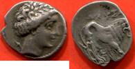 Antike Münzen DRACHME MASSALIA EN ARGENT A/ TÊTE A DROITE R/ LION POIDS 2.64g N°10B -