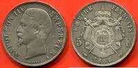 Französische Dezimalmünzen 5 FRANCS SECOND EMPIRE - NAPOLÉON III TÊTE NUE 1856 A ATELIER PARIS POIDS 24.94g ÉTAT SPLENDIDE 2 INFIMES CHOC SUR LA TRANCHE / N° CAT -
